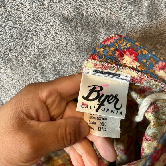 Vintage Dead’s Cottagecore Floral Skirt Boho Prairie A-Line Fall Academia SM - Picture 4 of 8